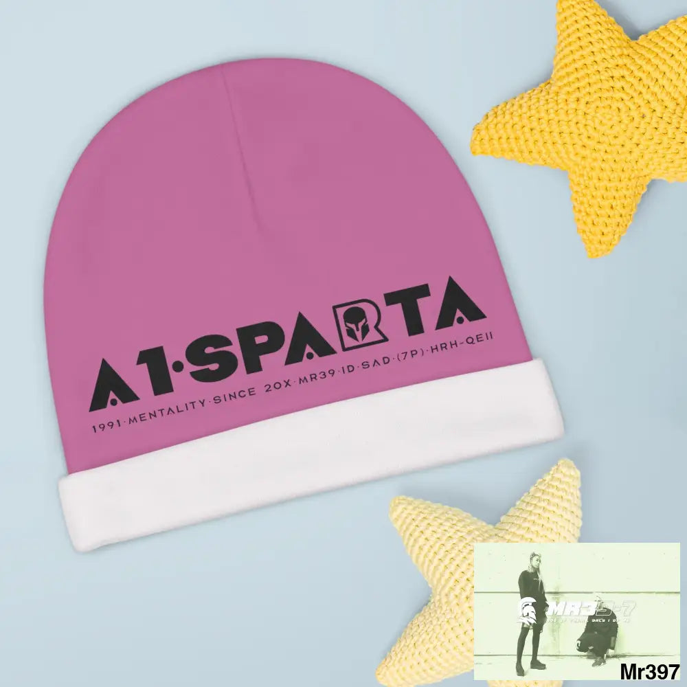 A1-Sparta Baby Beanie (AOP) One size / White All Over Prints