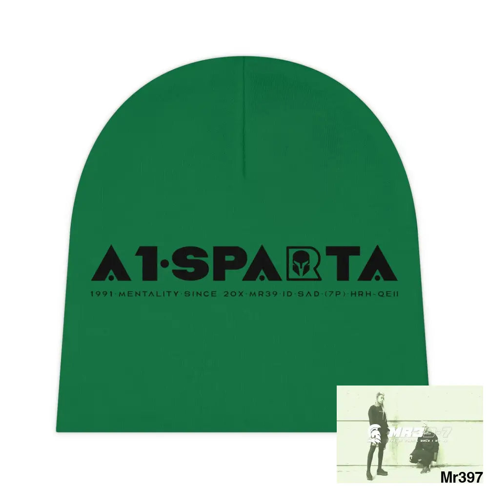 A1-Sparta Baby Beanie (AOP) One size / White All Over Prints