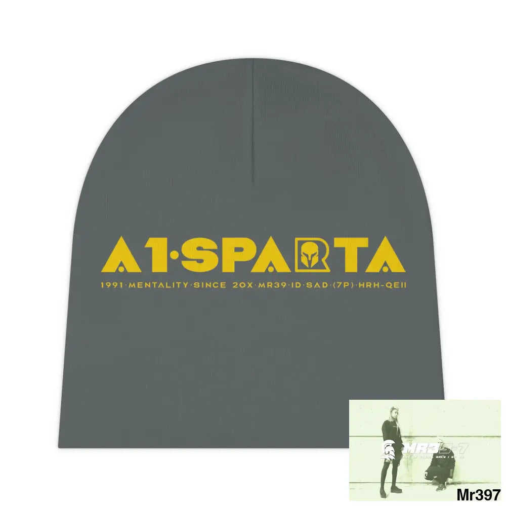A1-Sparta Baby Beanie (AOP) One size / White All Over Prints