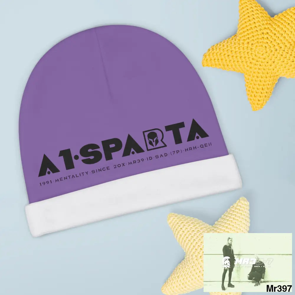 A1-Sparta Baby Beanie (AOP) One size / White All Over Prints