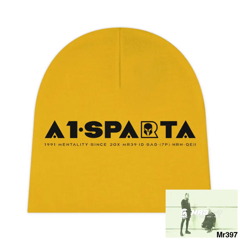 A1-Sparta Baby Beanie (AOP) One size / White All Over Prints