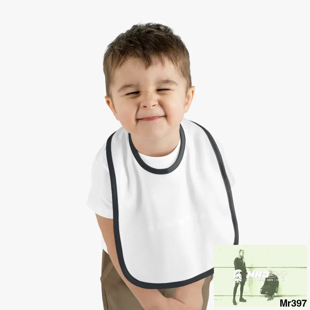 A1-Sparta Baby Contrast Trim Jersey Bib Kids clothes