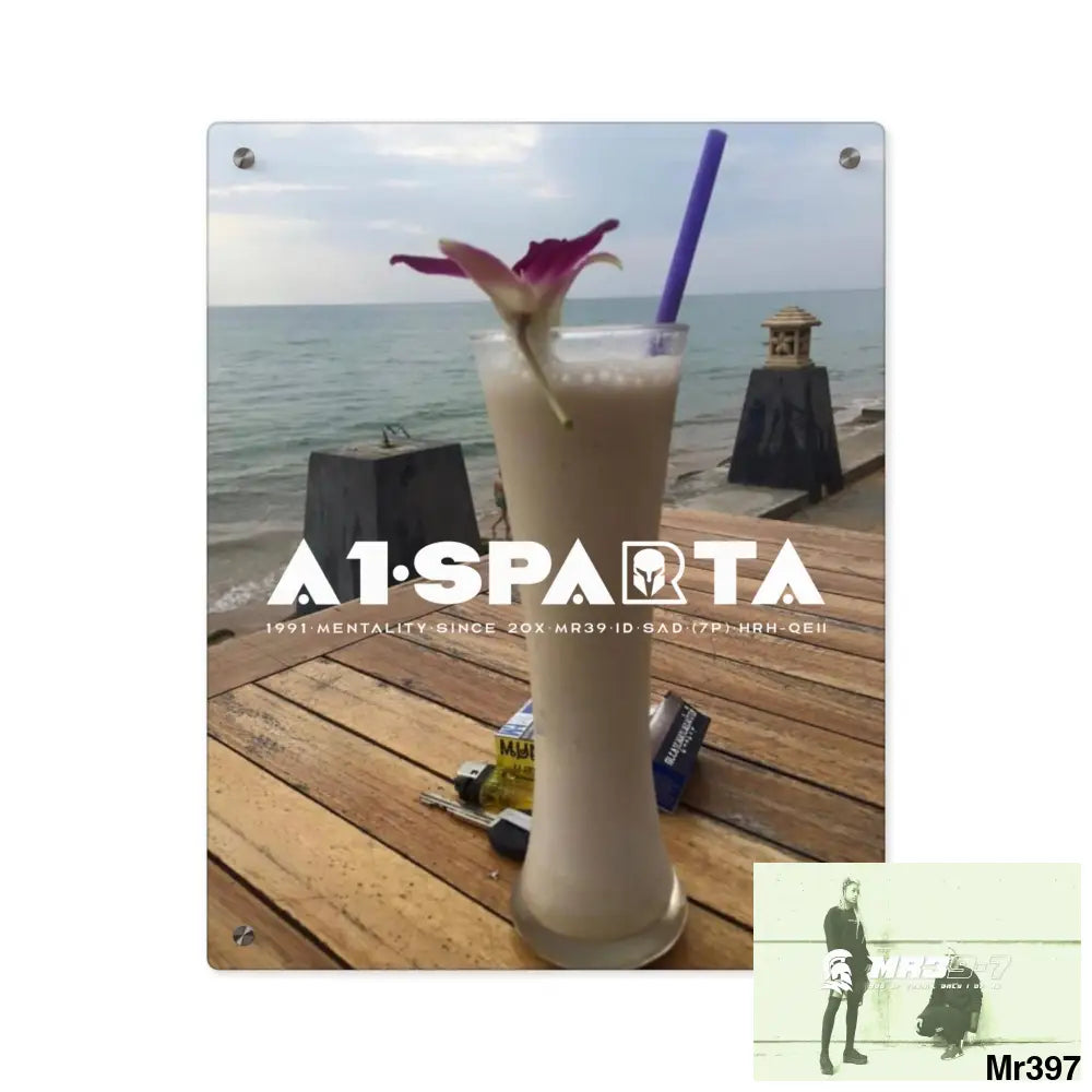 A1-Sparta Back to Thailand for my death(s) 2016 because its only Rock n Roll Koh Lak Acrylic Wall Art Panels 16″ x 20″