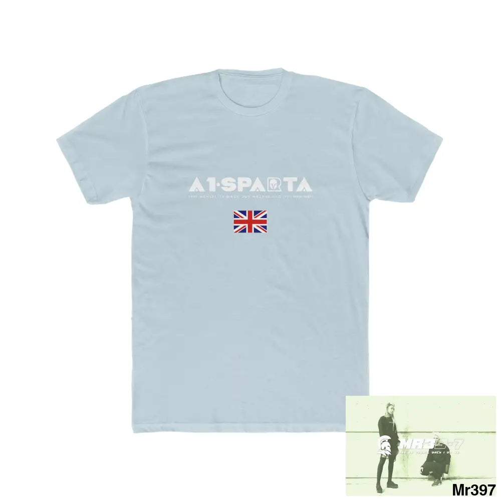 A1-Sparta Barmouth X Thailand My Planned Death 2016 (2001-2023) Men’s Cotton Crew Tee Solid Light Blue / S T-Shirt