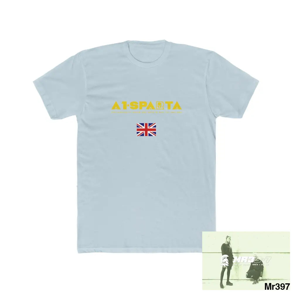 A1-Sparta Barmouth X Thailand My Planned Death 2016 (2001-2023) Men’s Cotton Crew Tee Solid Light Blue / S T-Shirt