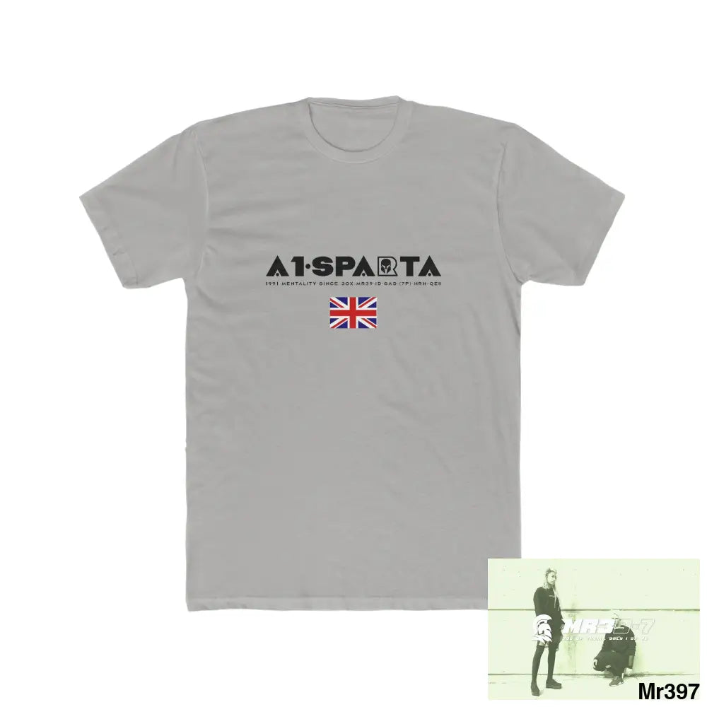 A1-Sparta Barmouth X Thailand My Planned Death 2016 (2001-2023) Men’s Cotton Crew Tee Solid Light Grey / S T-Shirt