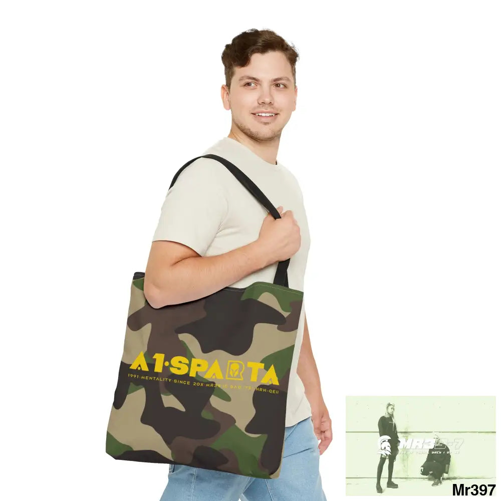 A1-Sparta Camo Tote Bag (AOP) Bags