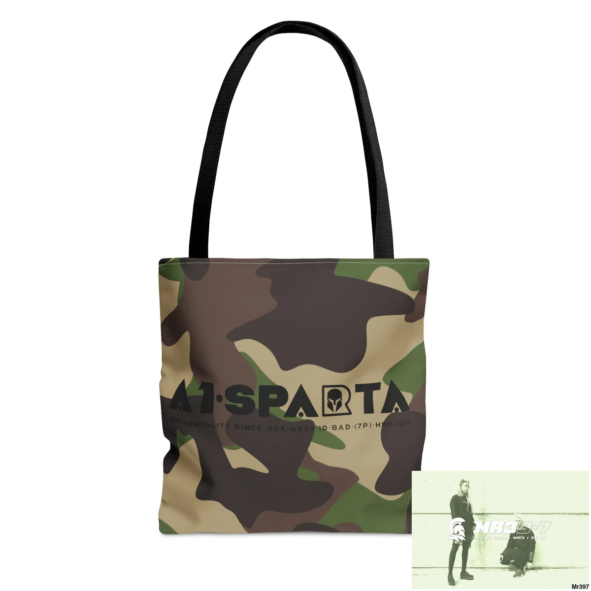 A1-Sparta Camo Tote Bag (AOP) Small Bags