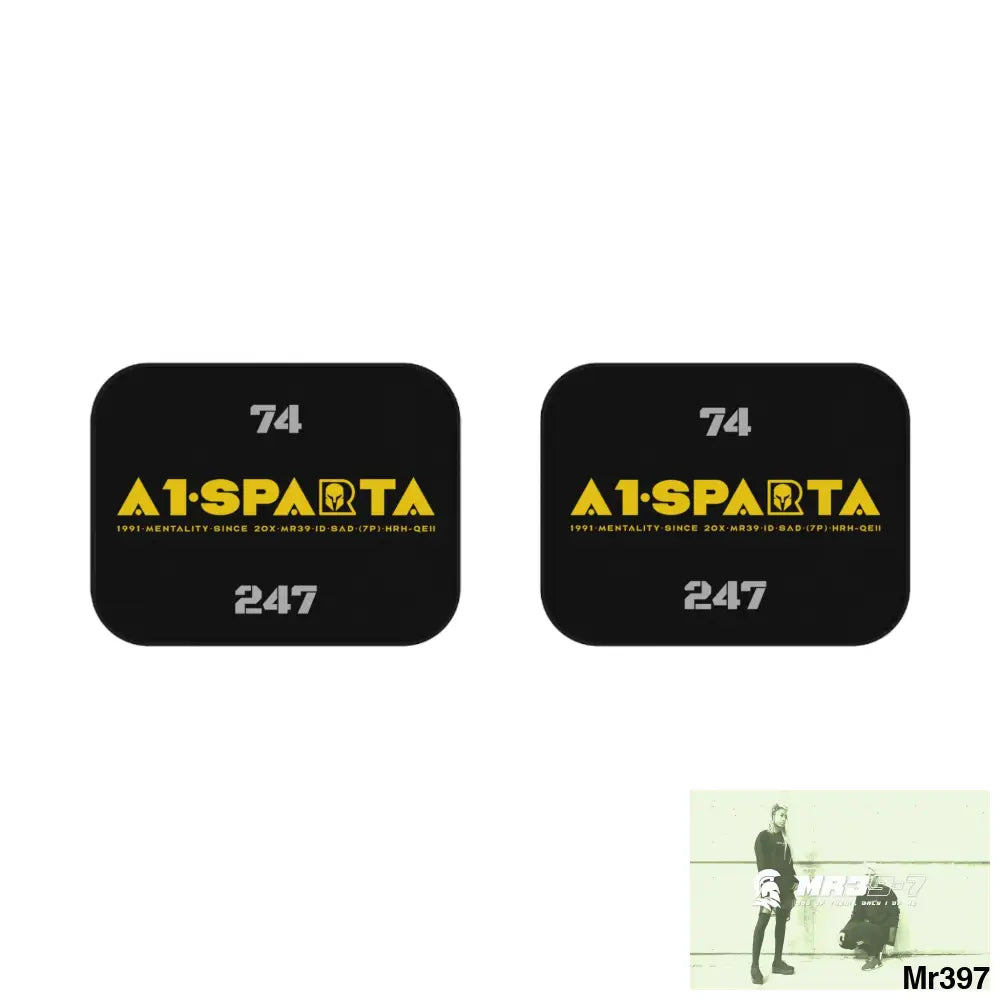 A1-Sparta Car Mats (2x Rear) 2x Rear mats Accessories