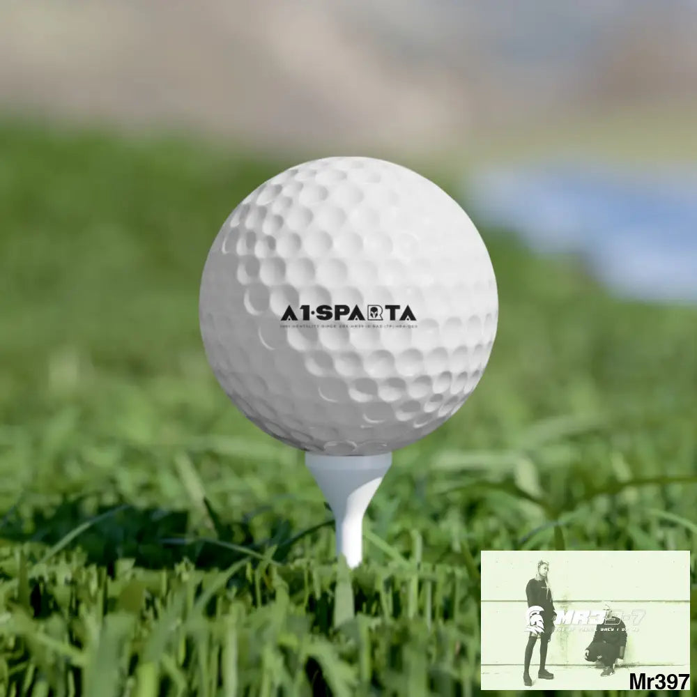 A1 Sparta Custom Golf Balls Set Premium 6-Pack with Unique Design Ideal for Golf Lovers Personalized Gift for Golfers