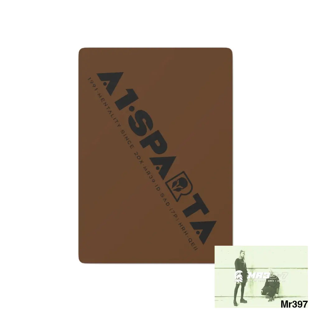 A1.Sparta Custom Poker Cards 2.47’’ x 3.47’’ / White / Semi Glossy Paper products