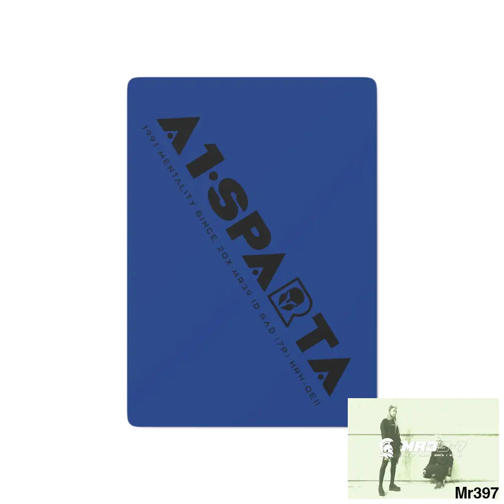 A1.Sparta Custom Poker Cards 2.47’’ x 3.47’’ / White / Semi Glossy Paper products