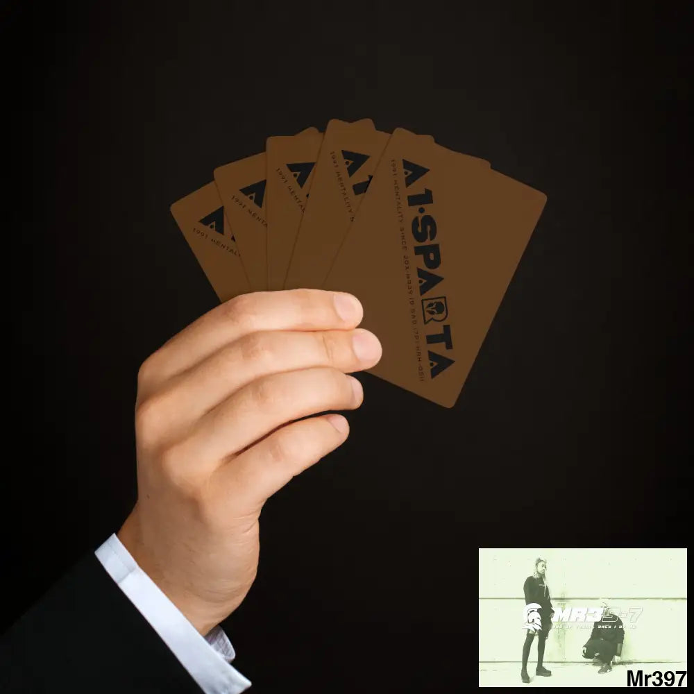 A1.Sparta Custom Poker Cards 2.47’’ x 3.47’’ / White / Semi Glossy Paper products