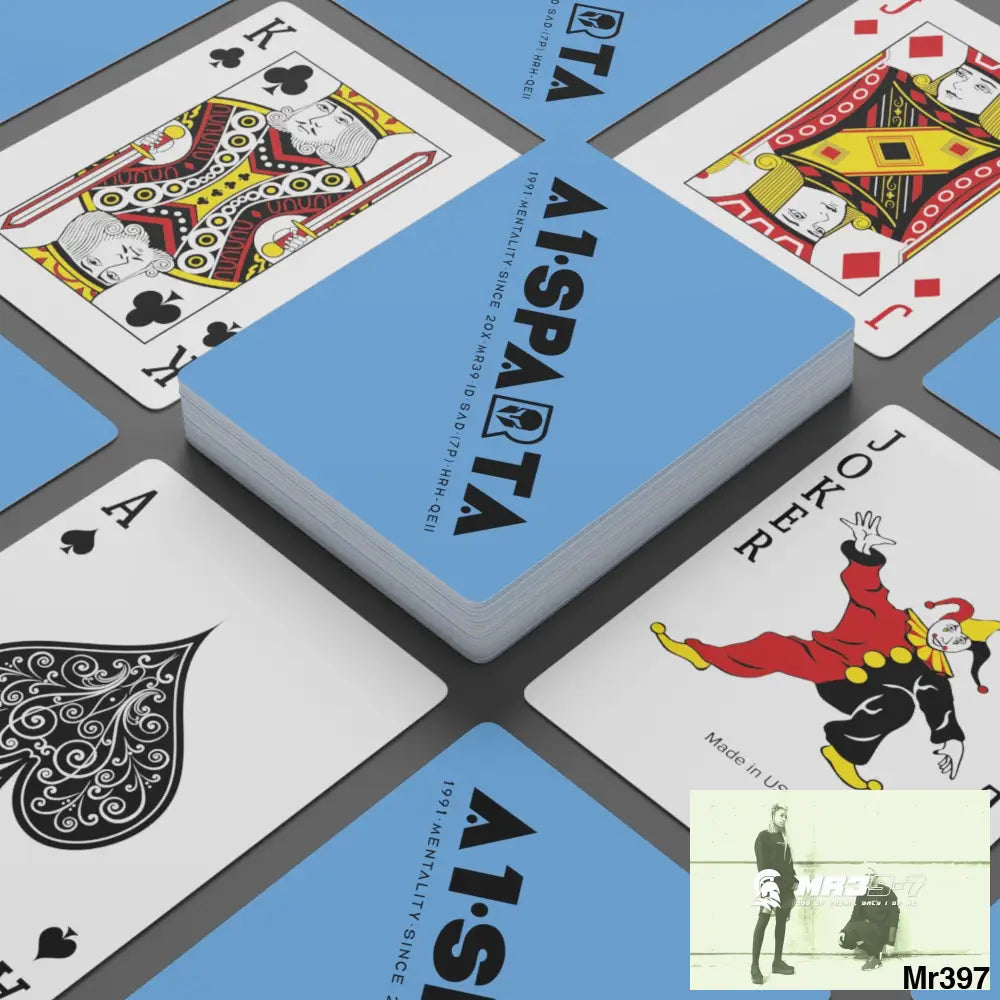 A1.Sparta Custom Poker Cards 2.47’’ x 3.47’’ / White / Semi Glossy Paper products