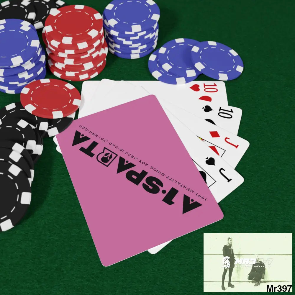 A1.Sparta Custom Poker Cards 2.47’’ x 3.47’’ / White / Semi Glossy Paper products