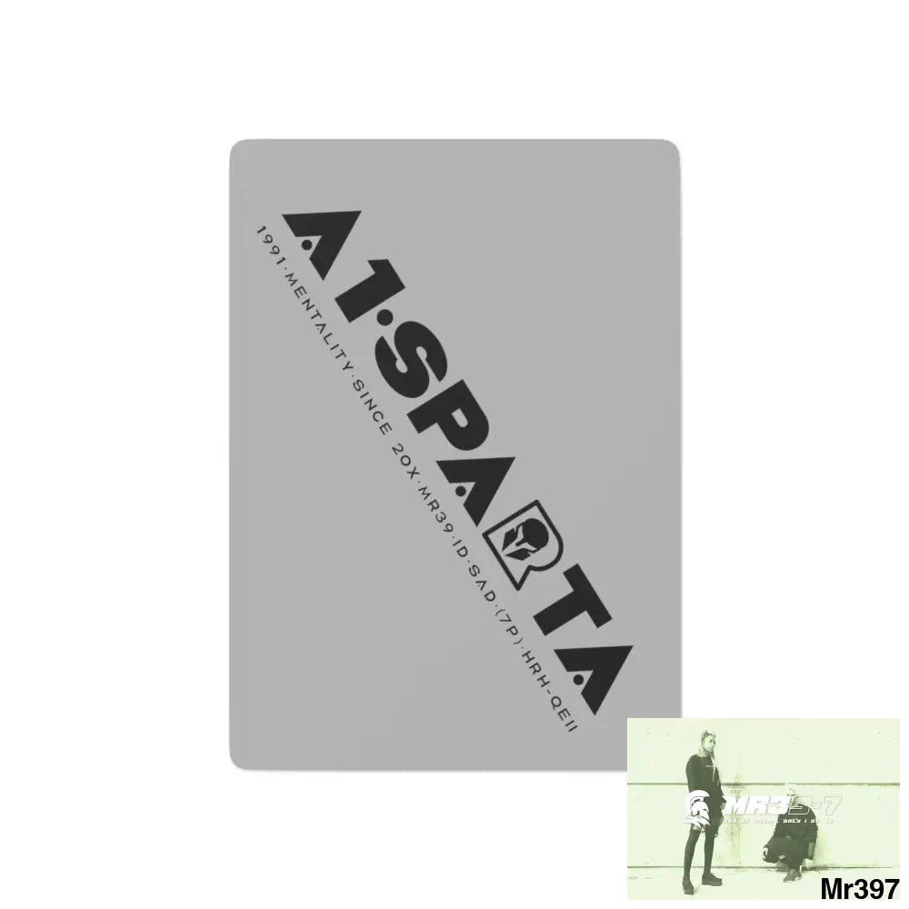 A1.Sparta Custom Poker Cards 2.47’’ x 3.47’’ / White / Semi Glossy Paper products