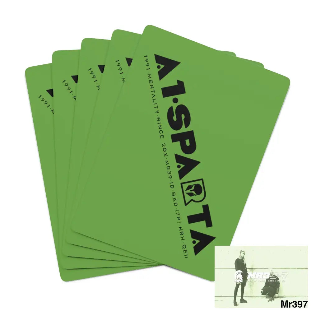 A1.Sparta Custom Poker Cards 2.47’’ x 3.47’’ / White / Semi Glossy Paper products