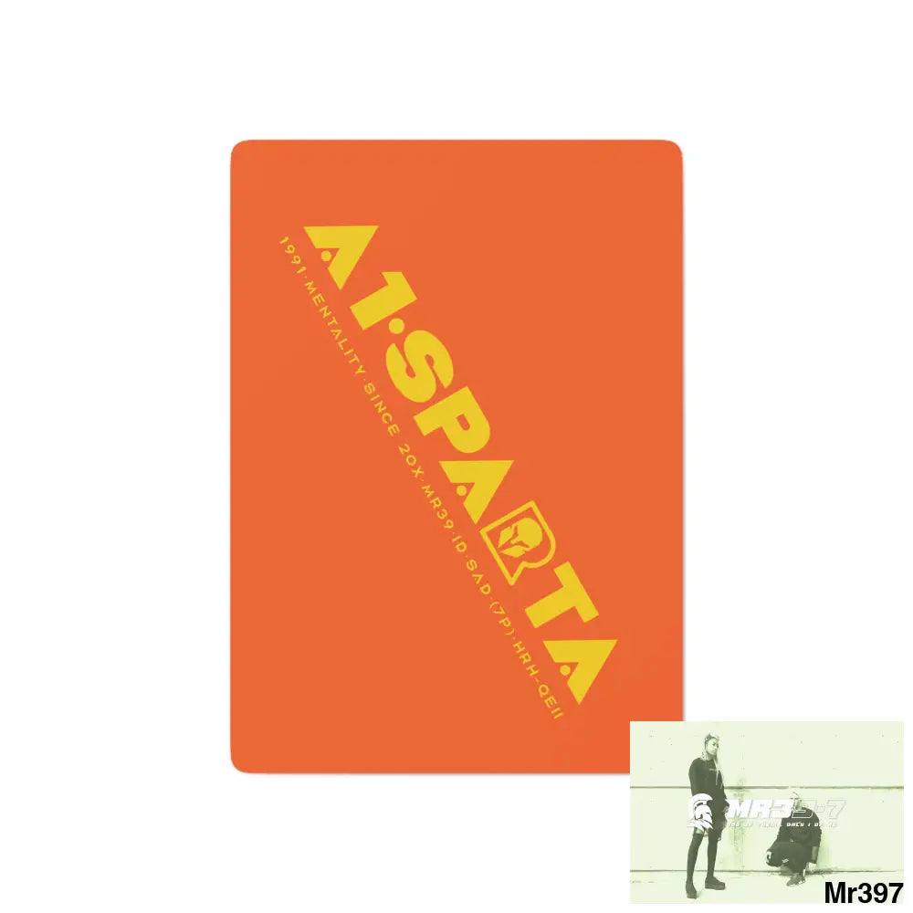 A1-Sparta Custom Poker Cards 2.47’’ x 3.47’’ / White / Semi Glossy Paper products