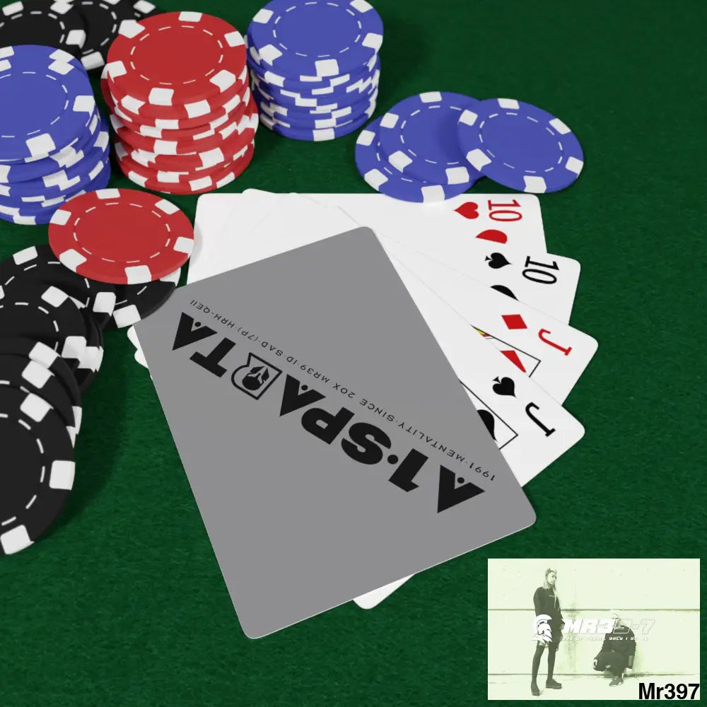 A1.Sparta Custom Poker Cards 2.47’’ x 3.47’’ / White / Semi Glossy Paper products