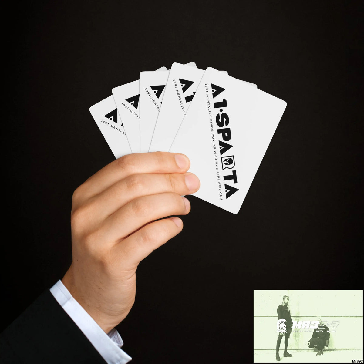 A1.Sparta Custom Poker Cards 2.47’’ x 3.47’’ / White / Semi Glossy Paper products