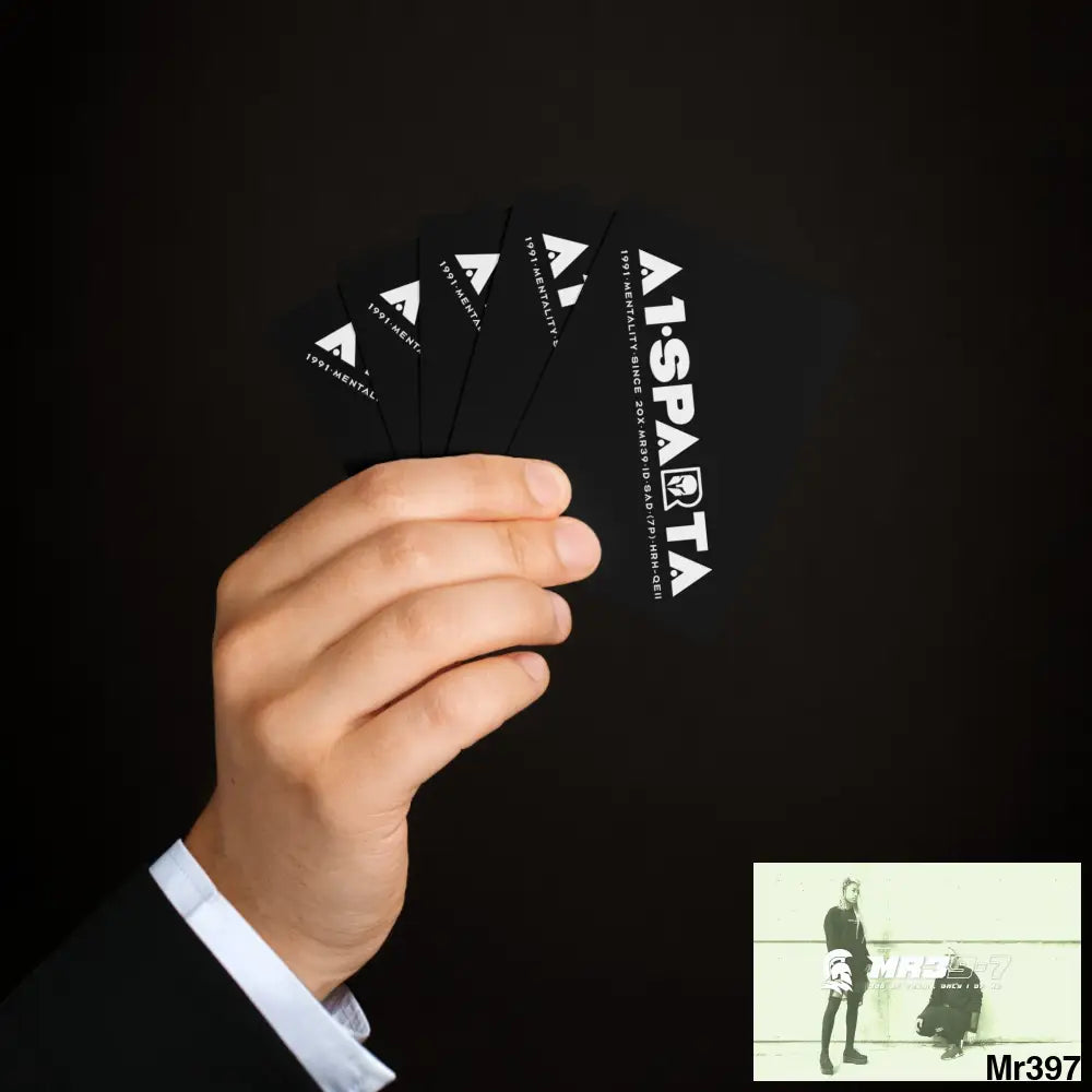 A1-Sparta Custom Poker Cards 2.47’’ x 3.47’’ / White / Semi Glossy Paper products