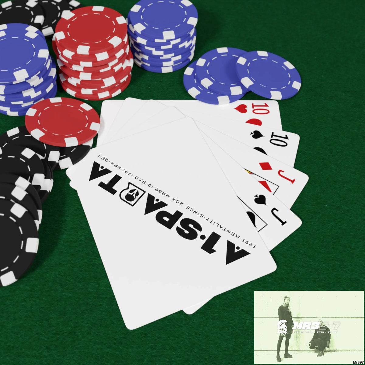 A1.Sparta Custom Poker Cards 2.47’’ x 3.47’’ / White / Semi Glossy Paper products