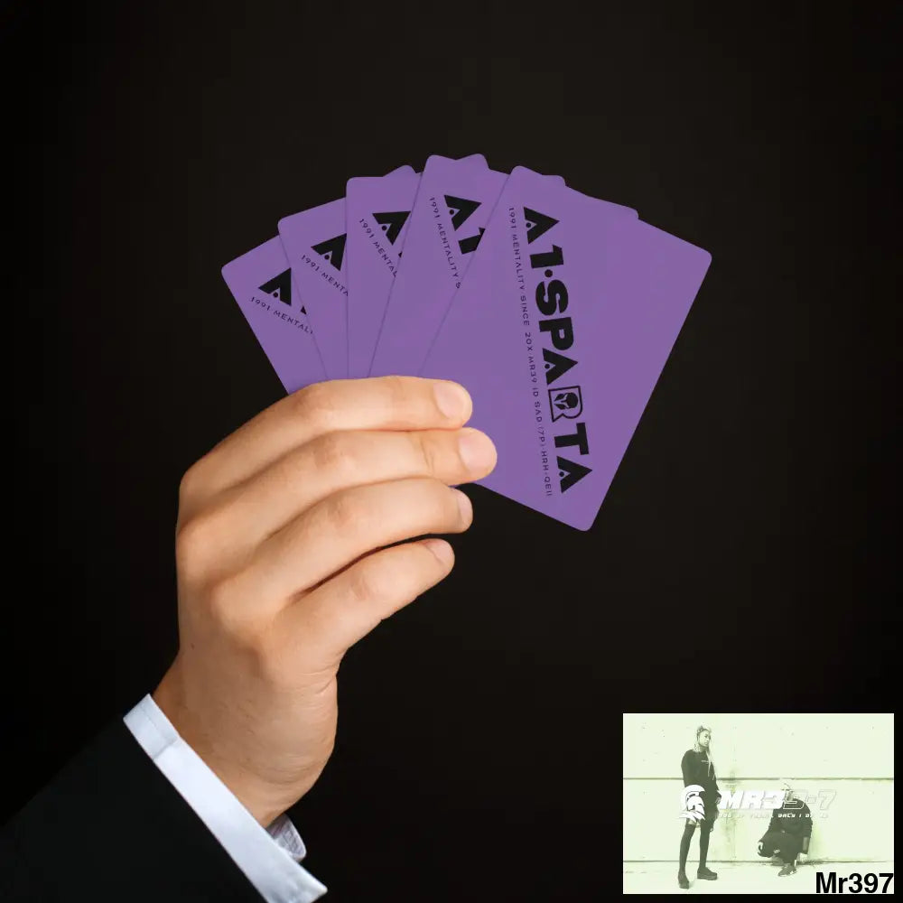 A1.Sparta Custom Poker Cards 2.47’’ x 3.47’’ / White / Semi Glossy Paper products