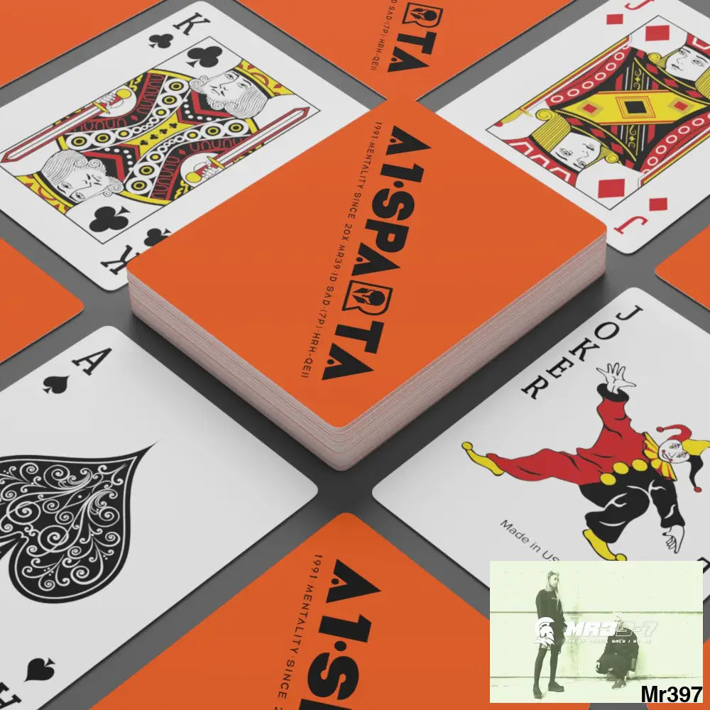 A1.Sparta Custom Poker Cards 2.47’’ x 3.47’’ / White / Semi Glossy Paper products