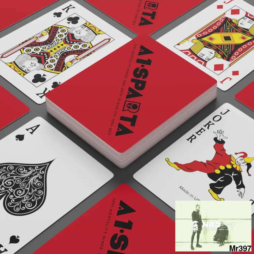 A1.Sparta Custom Poker Cards 2.47’’ x 3.47’’ / White / Semi Glossy Paper products