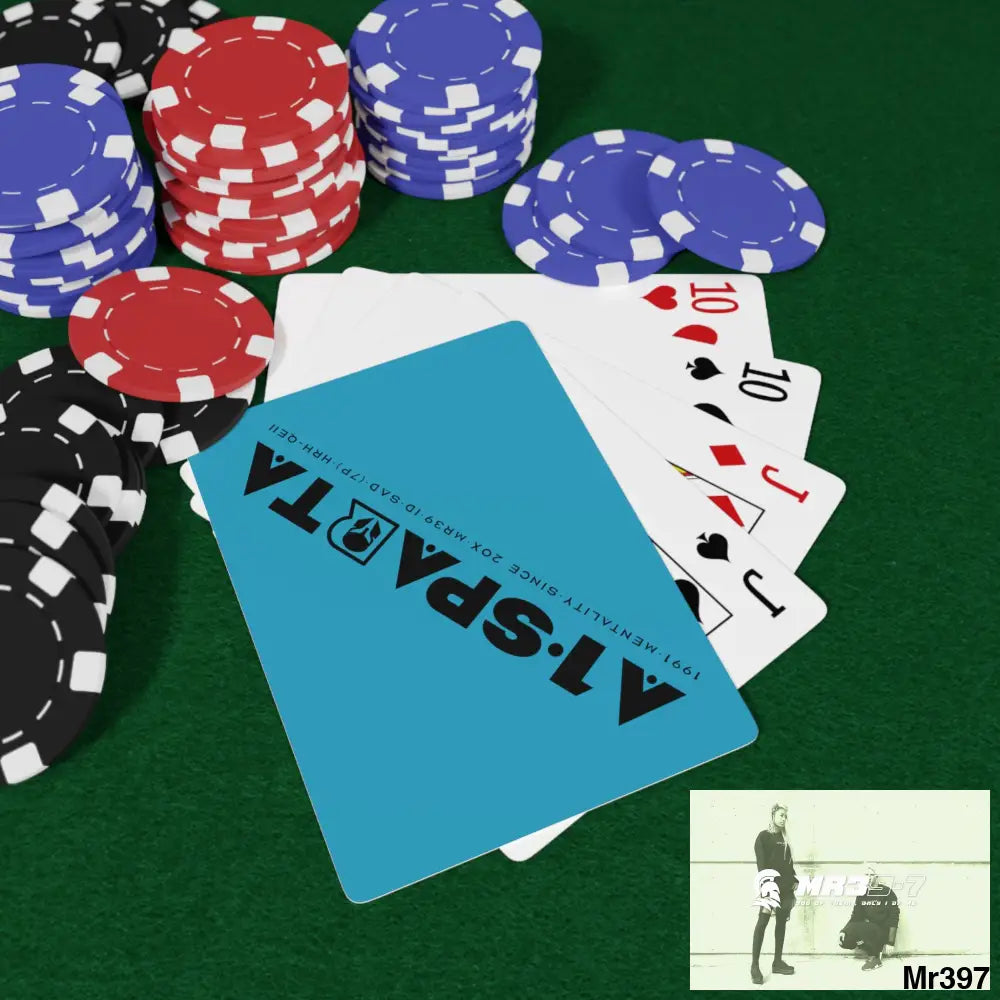 A1.Sparta Custom Poker Cards 2.47’’ x 3.47’’ / White / Semi Glossy Paper products