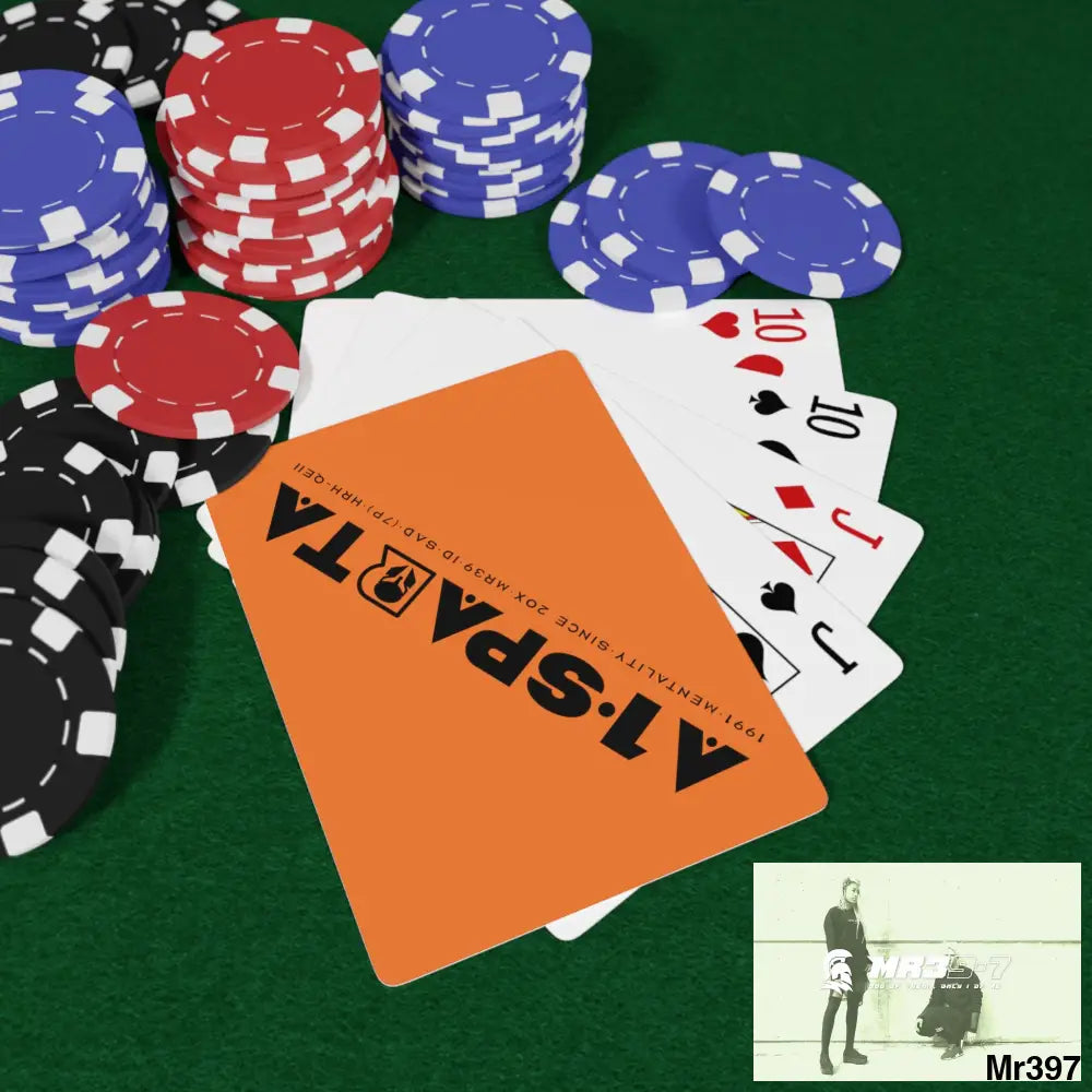 A1.Sparta Custom Poker Cards 2.47’’ x 3.47’’ / White / Semi Glossy Paper products