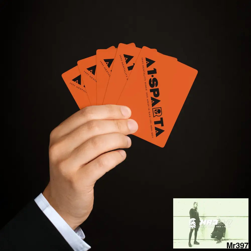 A1.Sparta Custom Poker Cards 2.47’’ x 3.47’’ / White / Semi Glossy Paper products