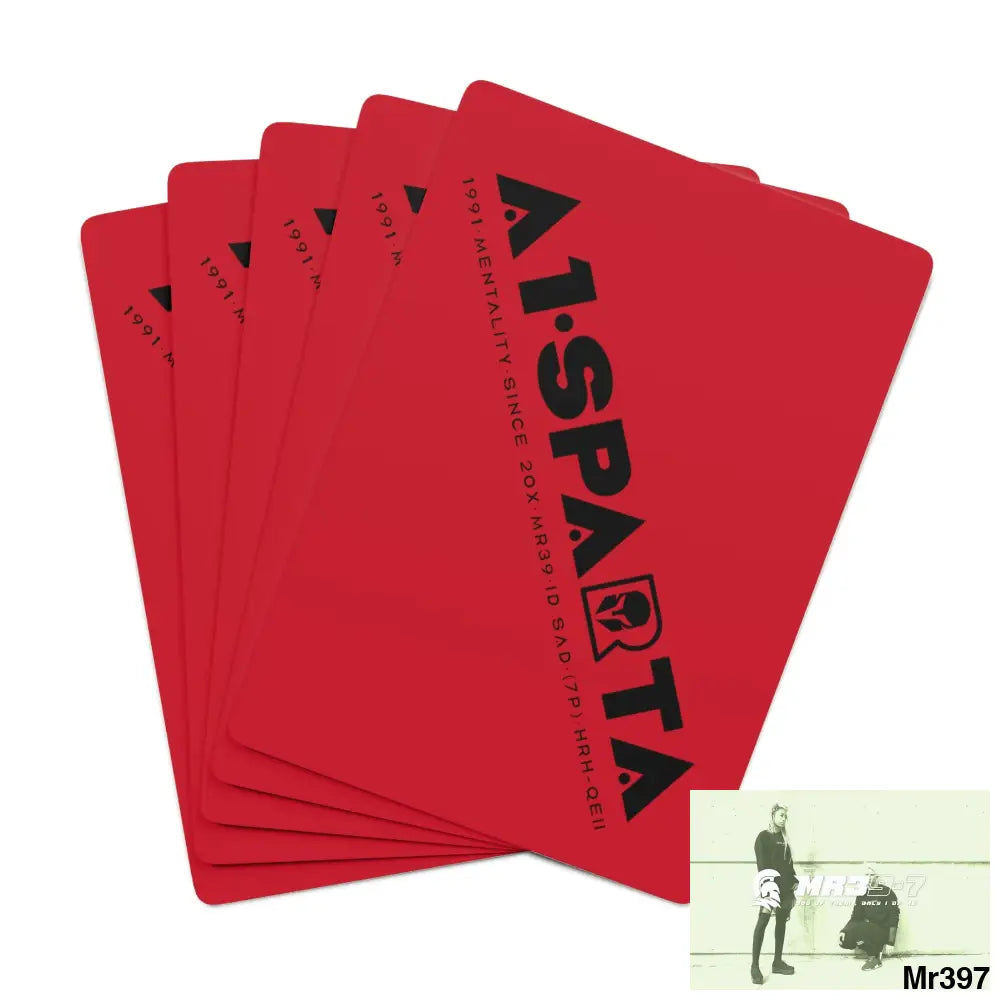 A1.Sparta Custom Poker Cards 2.47’’ x 3.47’’ / White / Semi Glossy Paper products