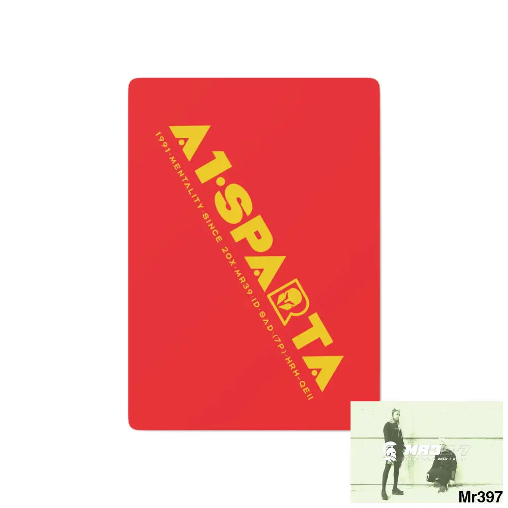 A1- Sparta Custom Poker Cards 2.47’’ x 3.47’’ / White / Semi Glossy Paper products