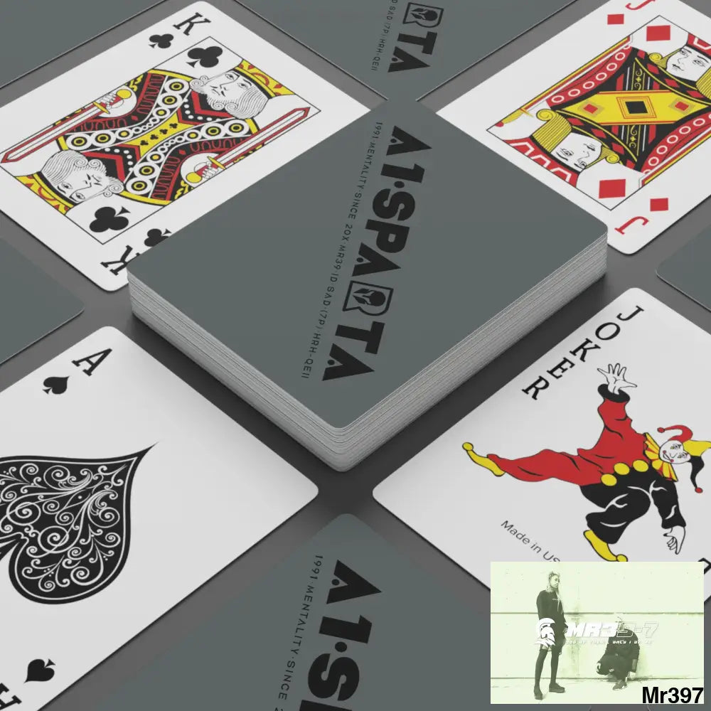 A1.Sparta Custom Poker Cards 2.47’’ x 3.47’’ / White / Semi Glossy Paper products