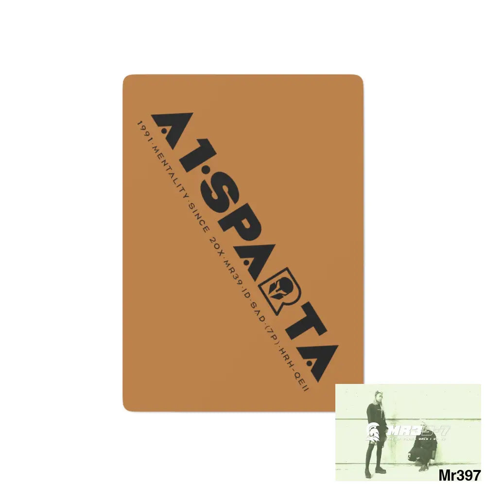 A1.Sparta Custom Poker Cards 2.47’’ x 3.47’’ / White / Semi Glossy Paper products