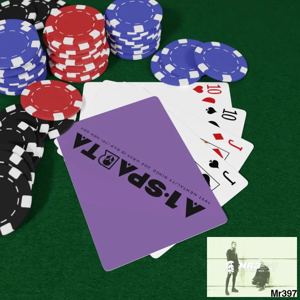 A1.Sparta Custom Poker Cards 2.47’’ x 3.47’’ / White / Semi Glossy Paper products