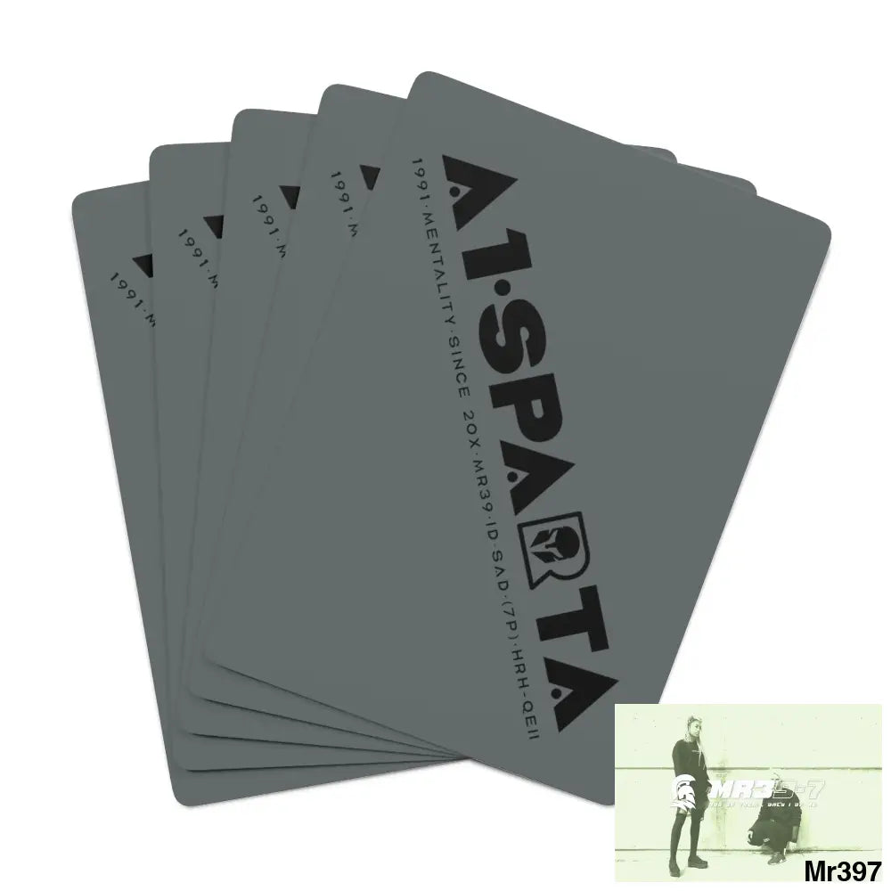 A1.Sparta Custom Poker Cards 2.47’’ x 3.47’’ / White / Semi Glossy Paper products