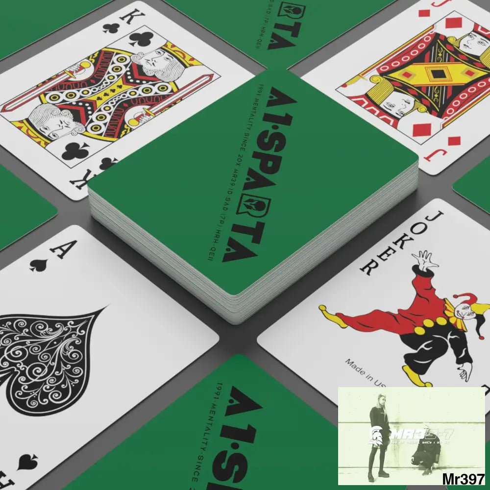 A1.Sparta Custom Poker Cards 2.47’’ x 3.47’’ / White / Semi Glossy Paper products