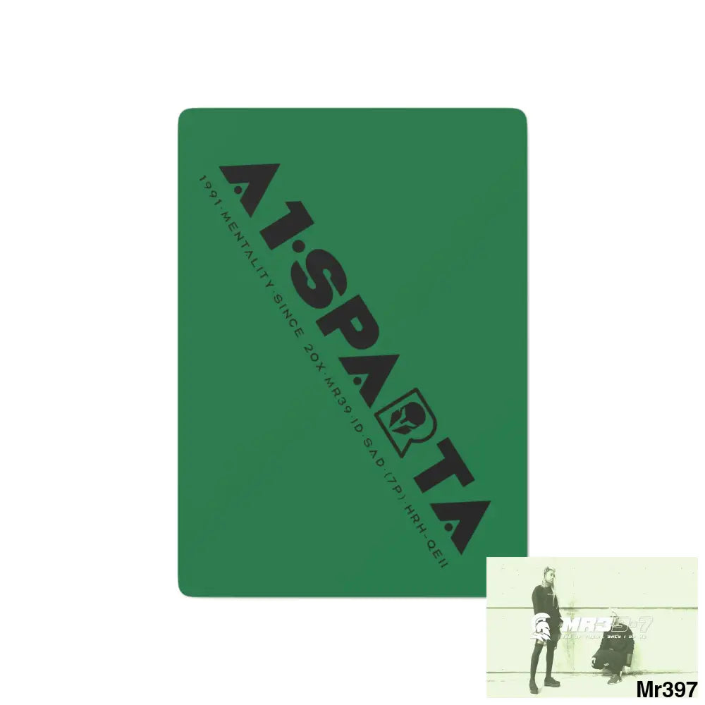 A1.Sparta Custom Poker Cards 2.47’’ x 3.47’’ / White / Semi Glossy Paper products