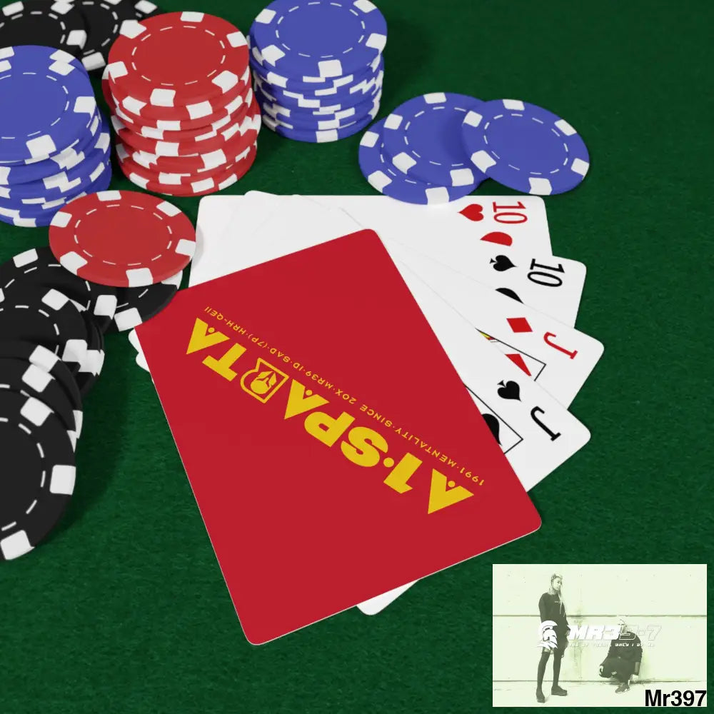 A1- Sparta Custom Poker Cards 2.47’’ x 3.47’’ / White / Semi Glossy Paper products