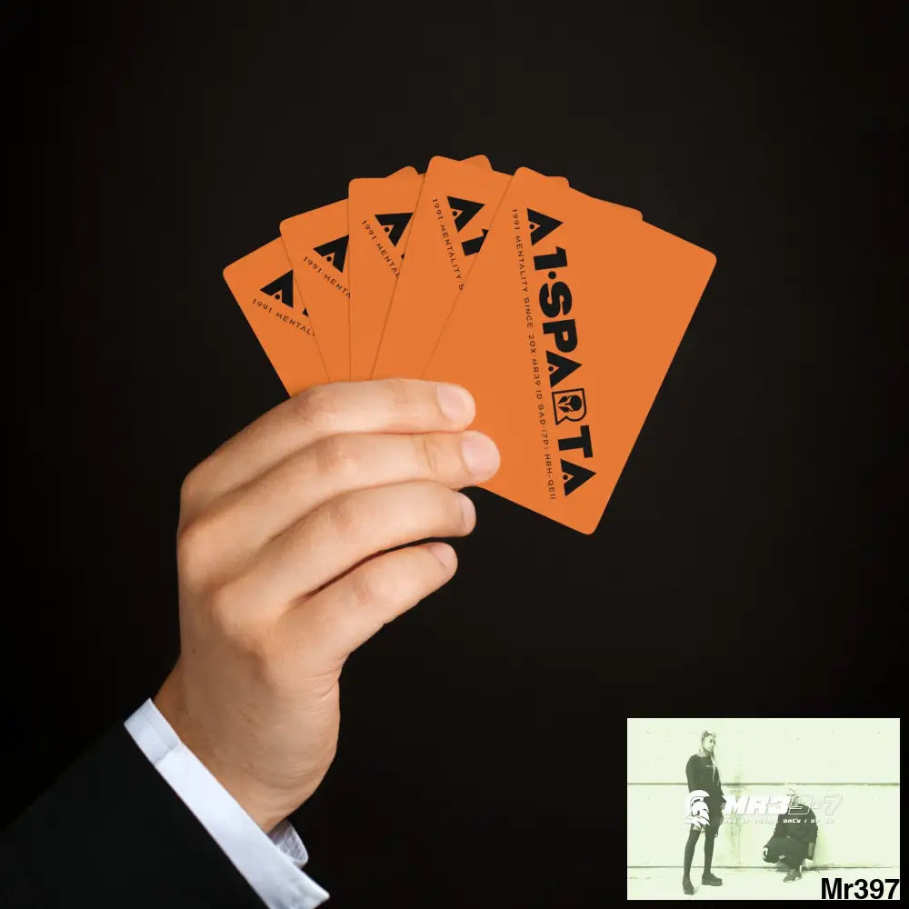 A1.Sparta Custom Poker Cards 2.47’’ x 3.47’’ / White / Semi Glossy Paper products