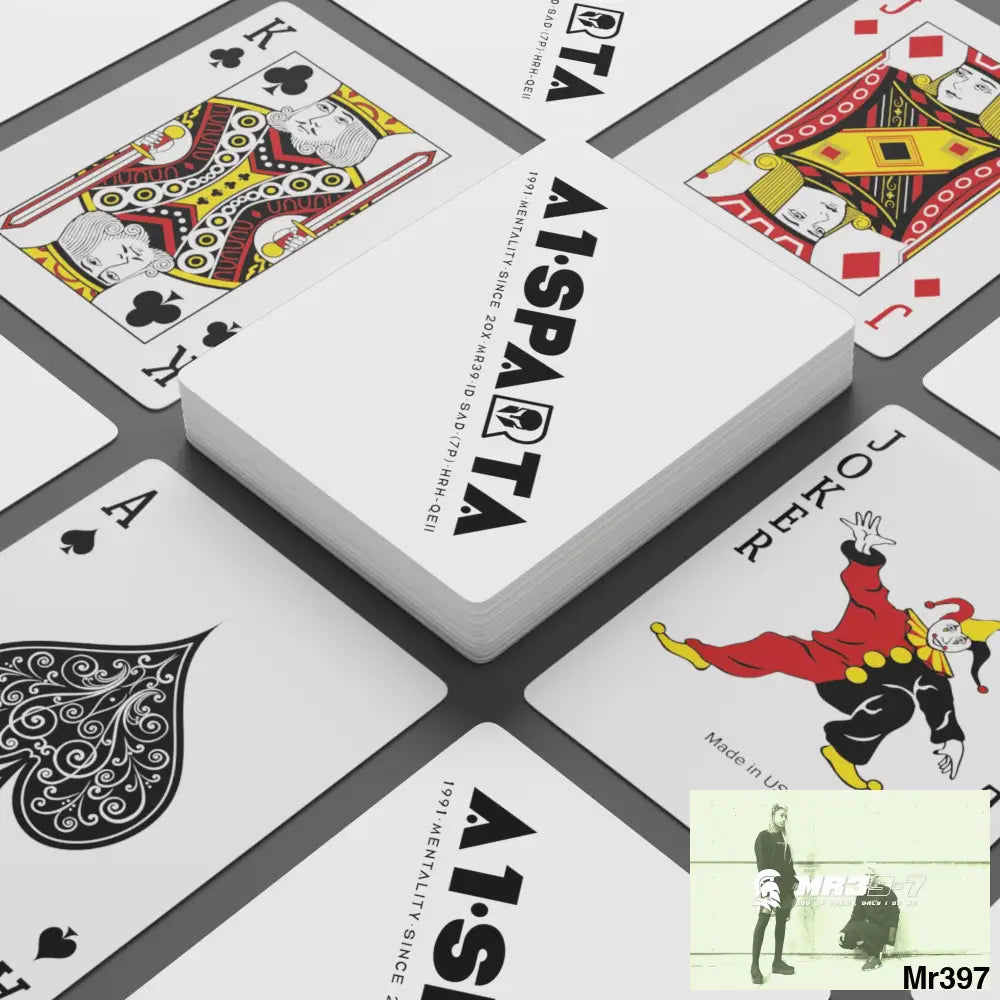 A1.Sparta Custom Poker Cards 2.47’’ x 3.47’’ / White / Semi Glossy Paper products