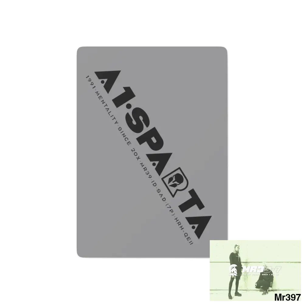 A1.Sparta Custom Poker Cards 2.47’’ x 3.47’’ / White / Semi Glossy Paper products