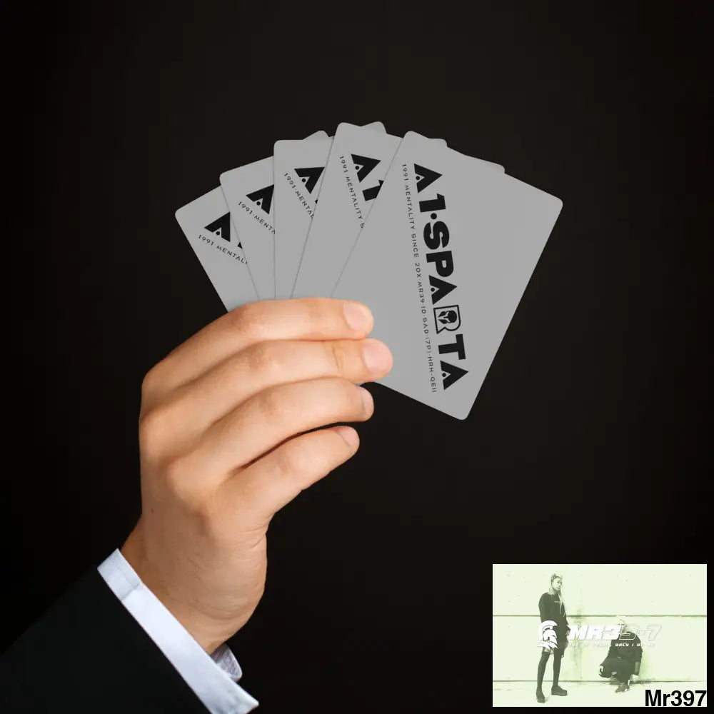 A1.Sparta Custom Poker Cards 2.47’’ x 3.47’’ / White / Semi Glossy Paper products