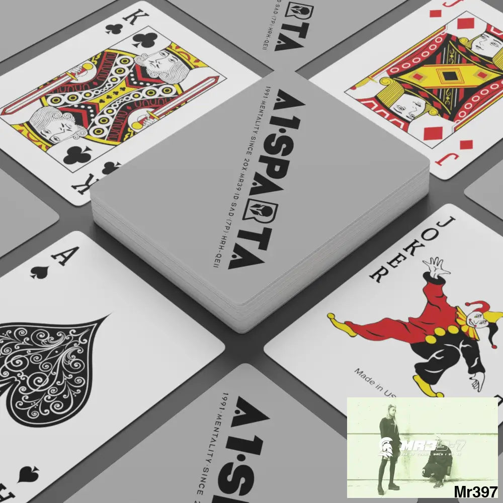 A1.Sparta Custom Poker Cards 2.47’’ x 3.47’’ / White / Semi Glossy Paper products