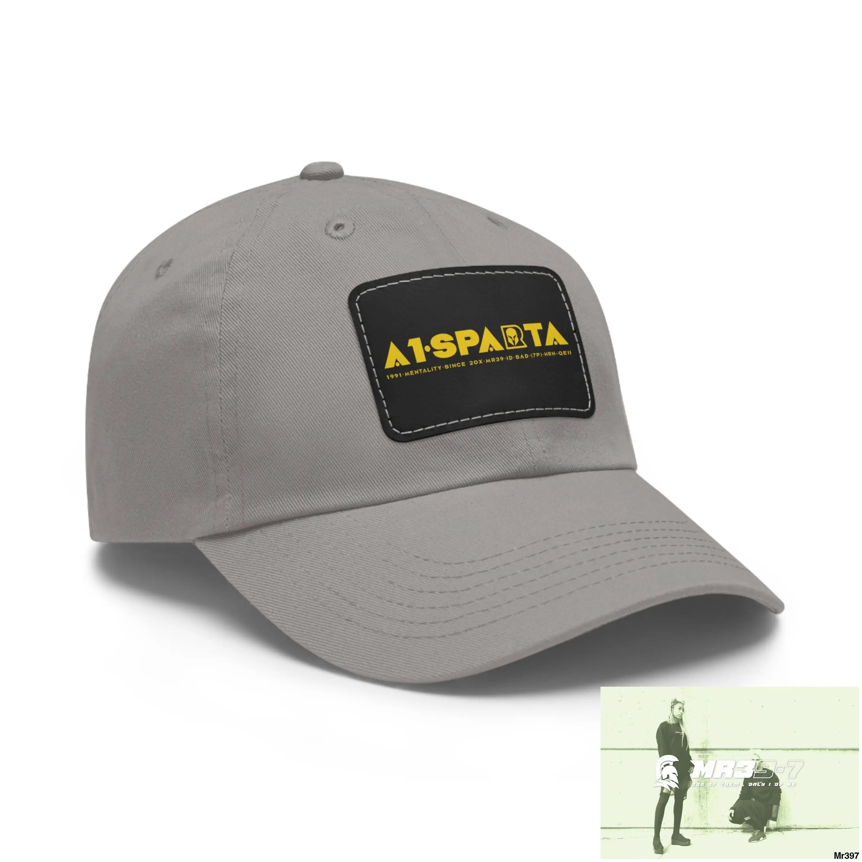 A1•Sparta Dad Hat with Leather Patch (Rectangle) Hats