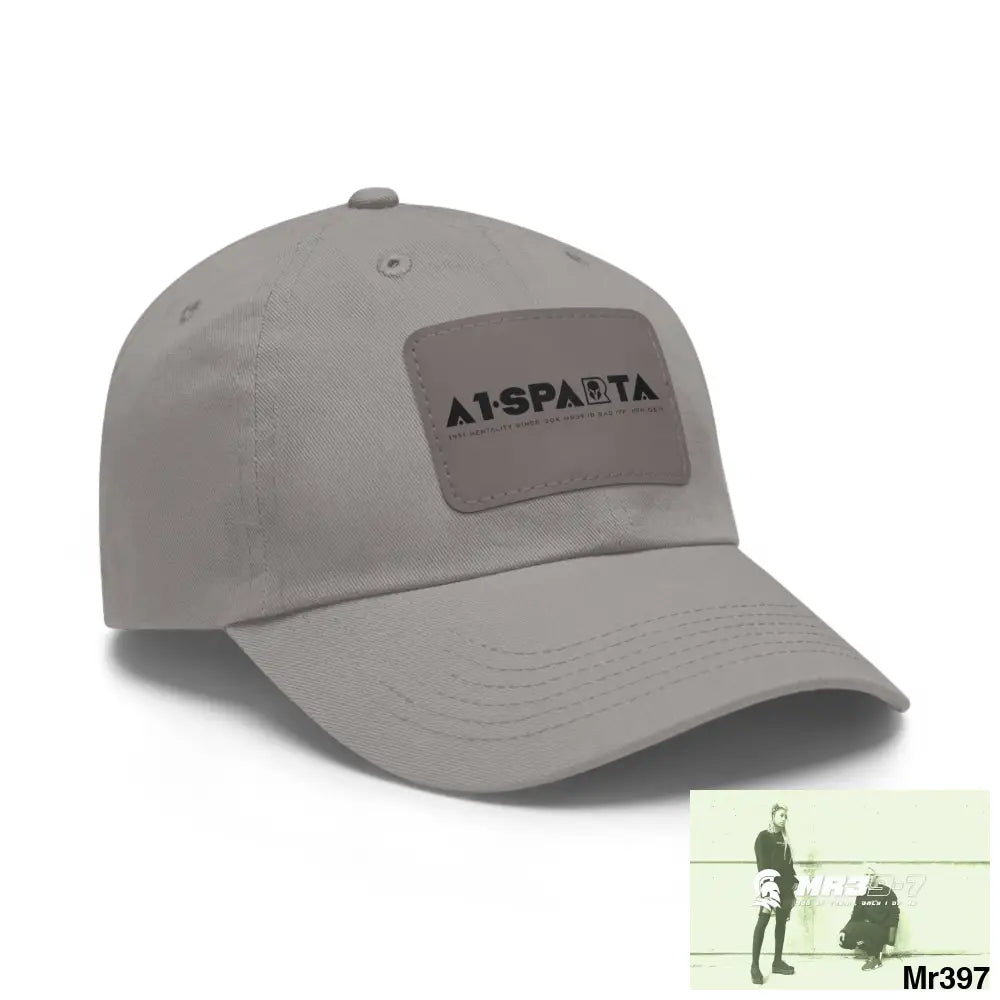 A1•Sparta Dad Hat with Leather Patch (Rectangle) Hats