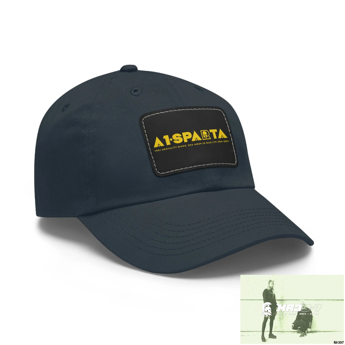 A1•Sparta Dad Hat with Leather Patch (Rectangle) Hats