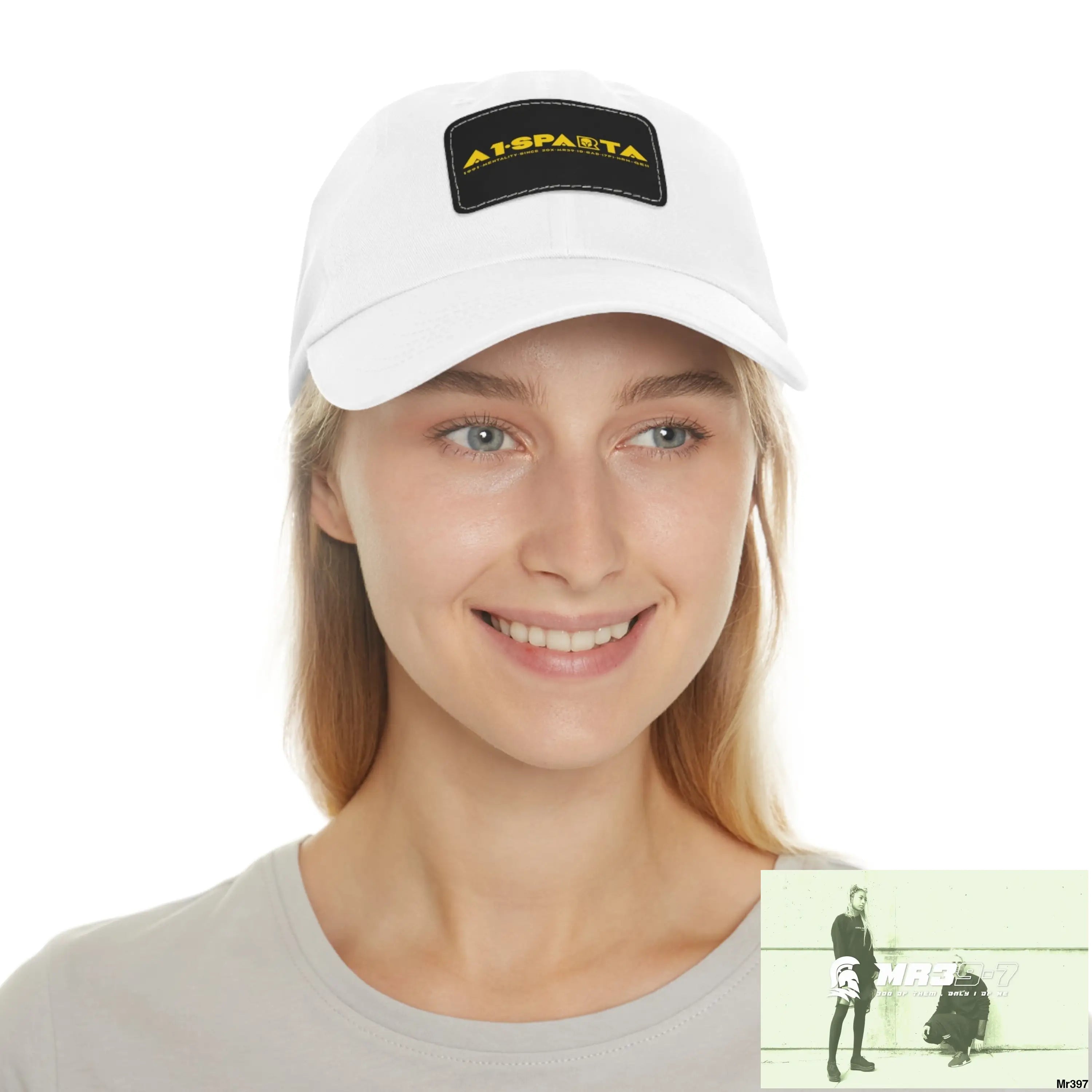 A1•Sparta Dad Hat with Leather Patch (Rectangle) Hats
